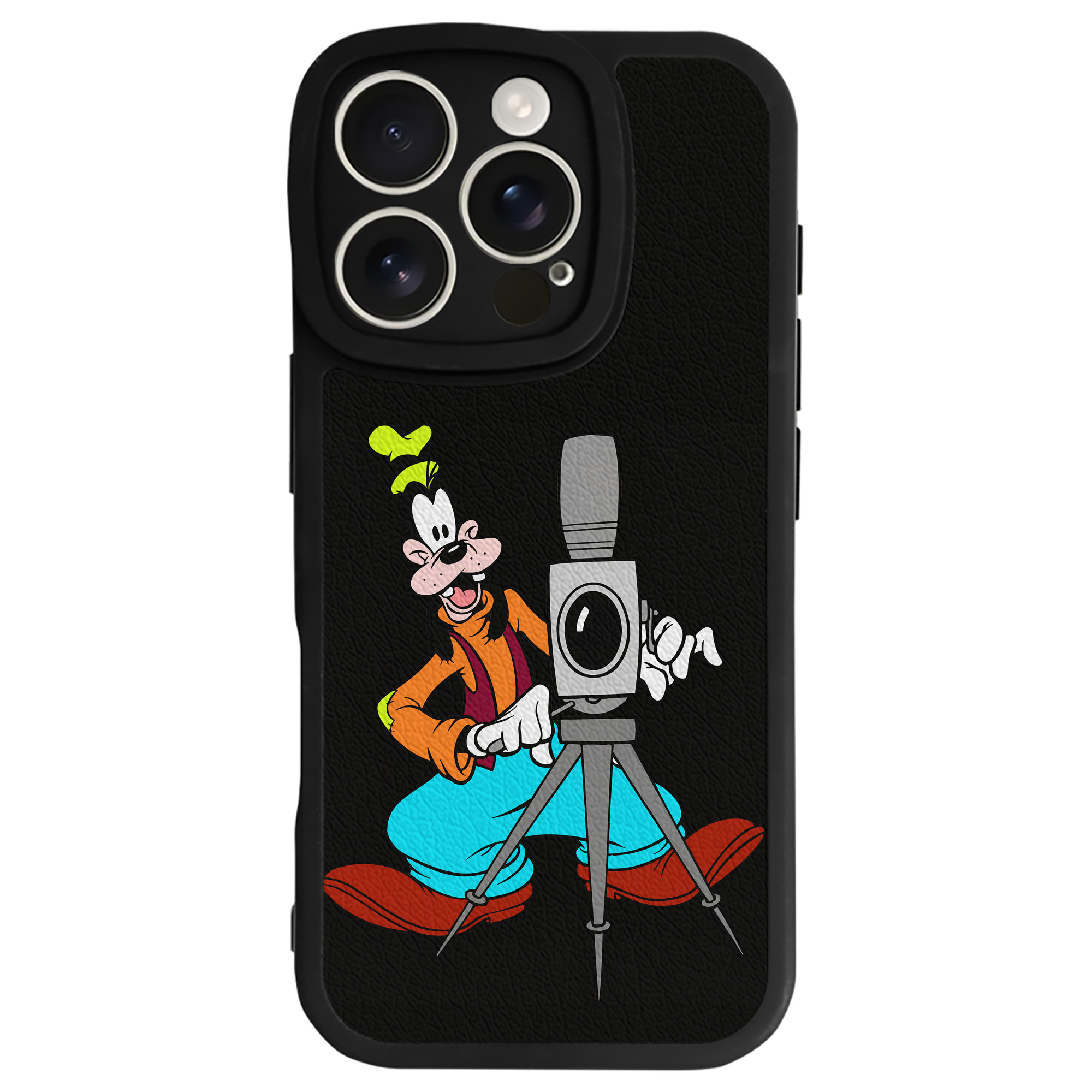 （画像用） ミッキーマウス Mickey Mouse 【iPhone 16シリーズ対応】シリコンスマホケース（レザー調） 材質：シリコン